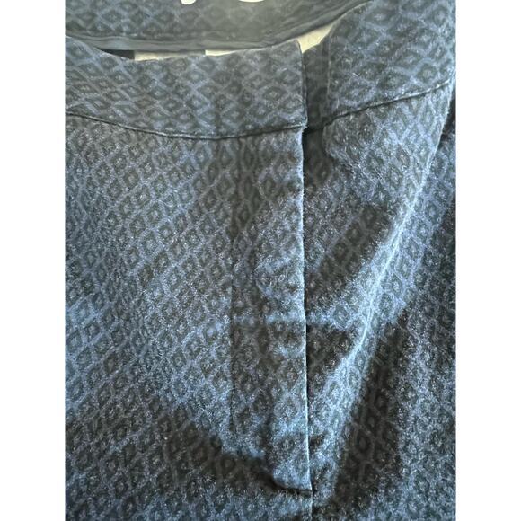 Dalia Collection Black/Blue Straight Leg Zip Up Front Back Pockets Pants 16W - Picture 5 of 11